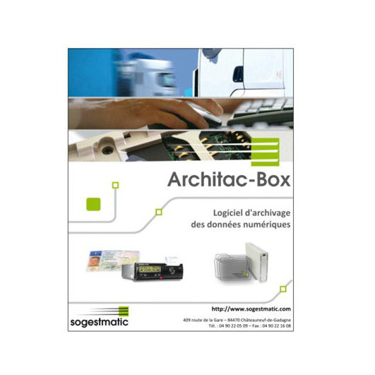 Pack Archivage Tachygraphe 1 conducteur / 1 véhicule